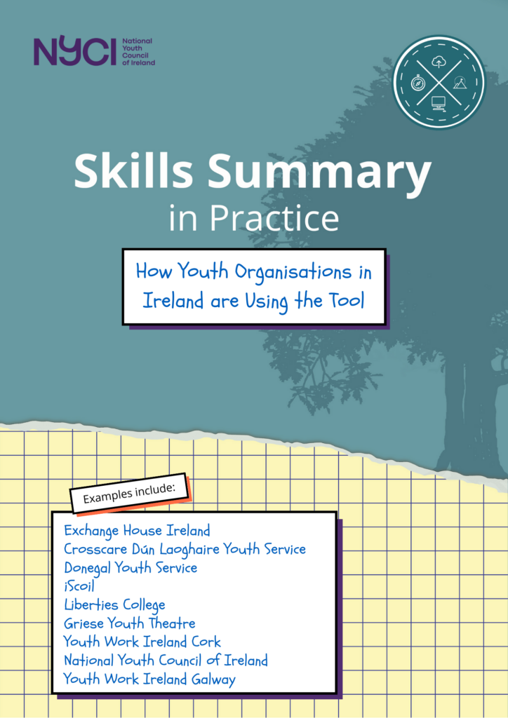 Cover page of the ESkills Summary in practice: How youth organisations in Ireland are using the tool