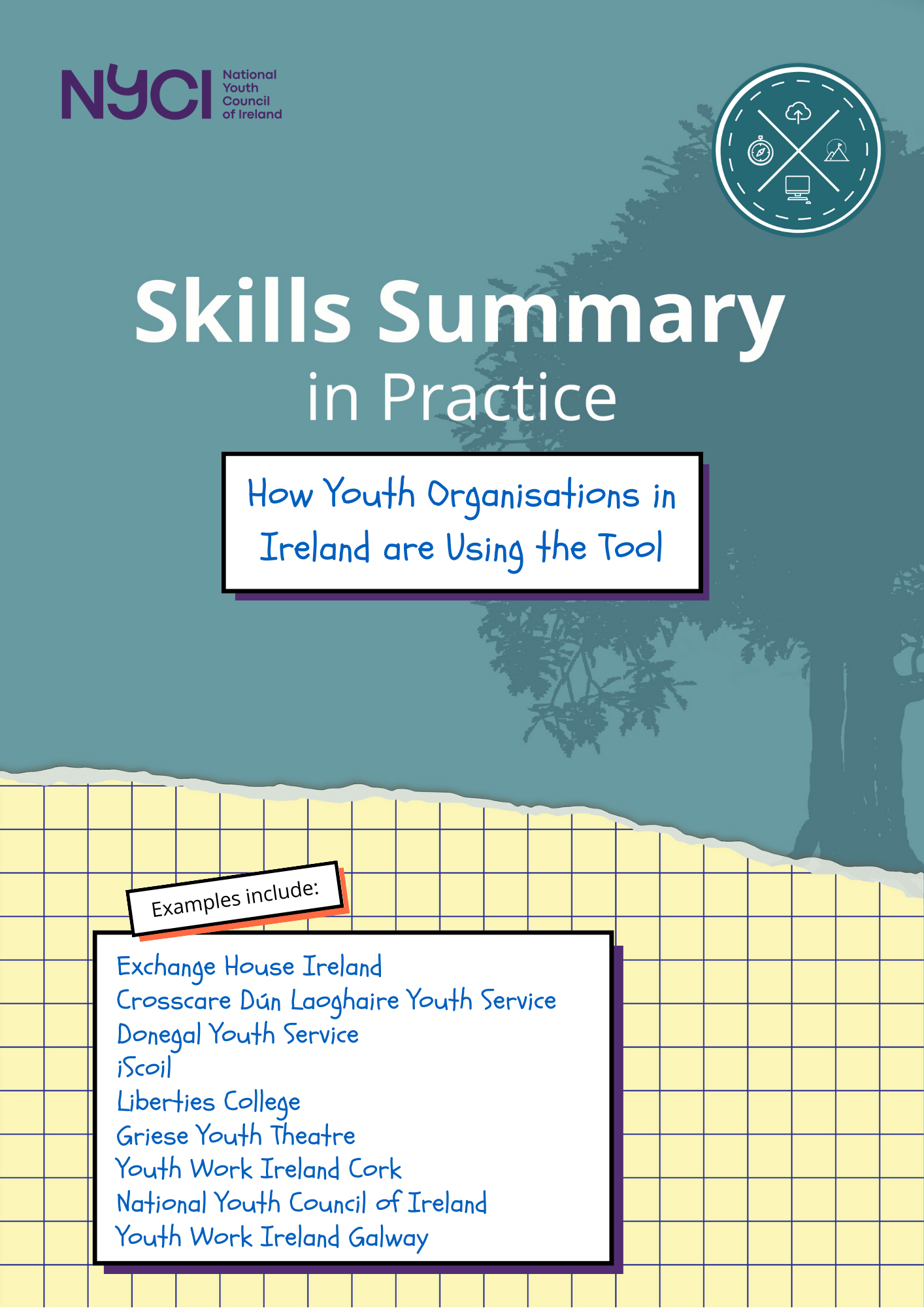 Cover page of the ESkills Summary in practice: How youth organisations in Ireland are using the tool" resource